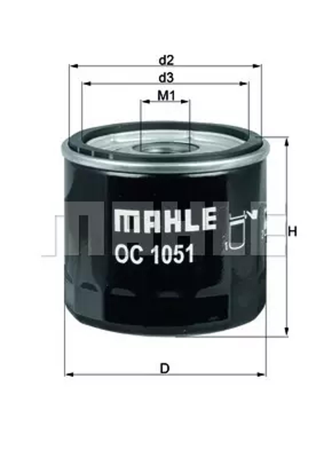 OC1051 MAHLE Фильтр масляный