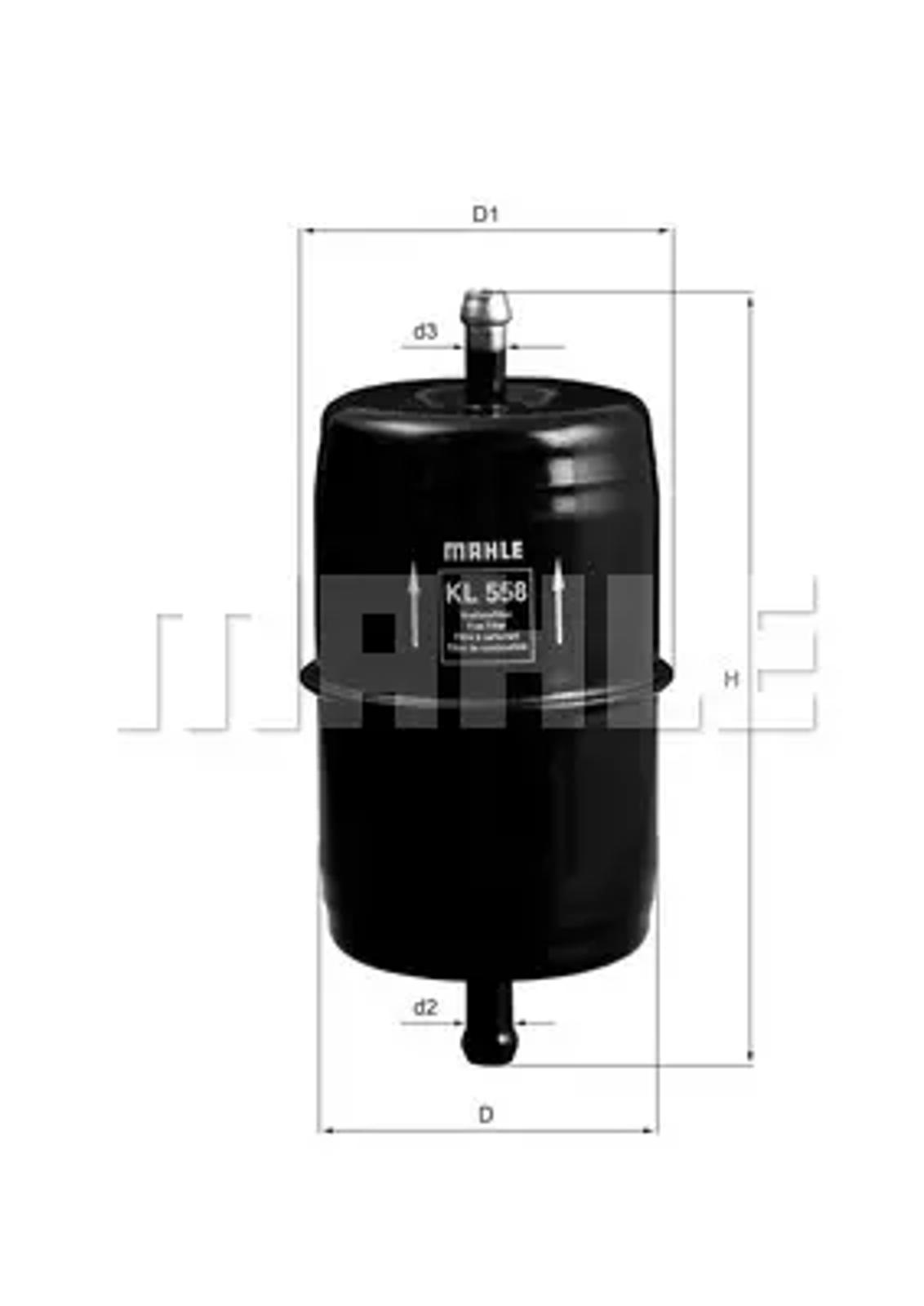 Фильтр топливный MAHLE/KNECHT KL558