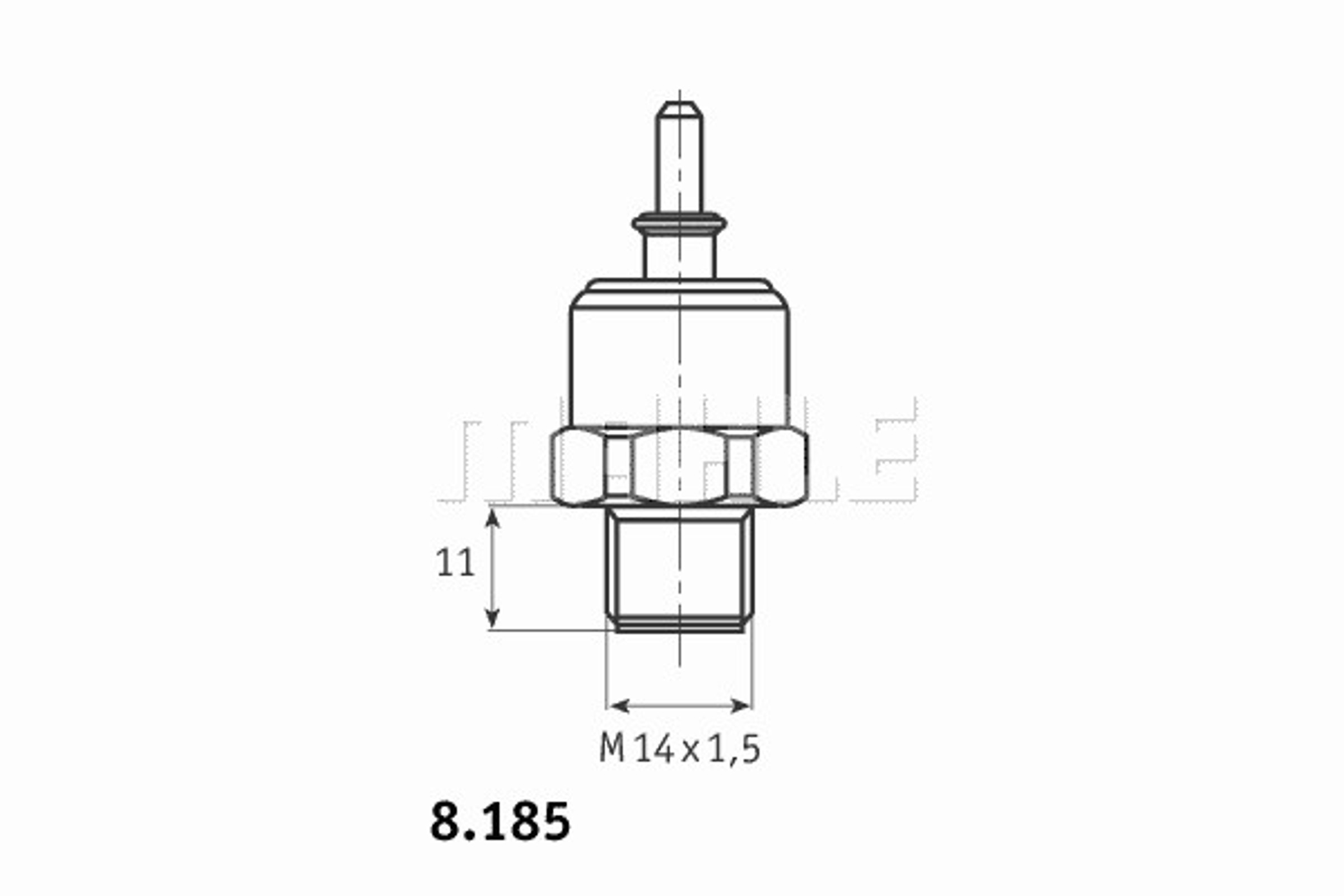 Датчик включения вентилятора MAHLE/KNECHT TSW44D