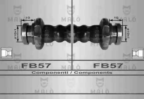 80090 MALÒ Шланг тормозной