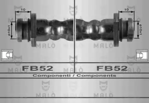 80121 MALÒ Шланг тормозной