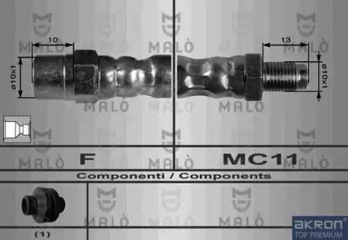 8015 MALÒ Шланг тормозной