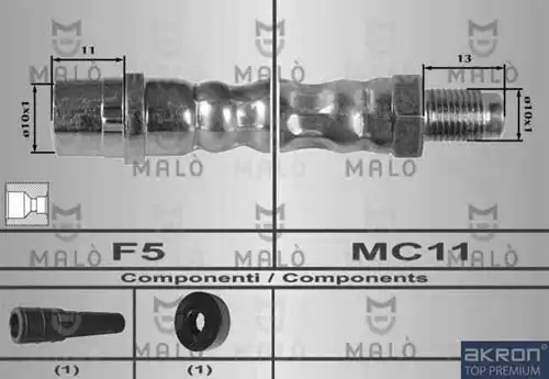 80165 MALÒ Шланг тормозной