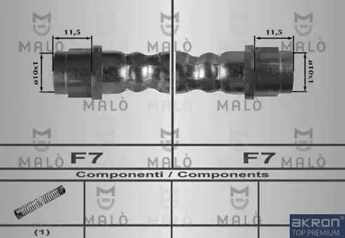 80170 MALÒ Шланг тормозной