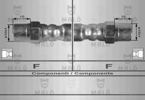 80238 MALÒ Шланг тормозной