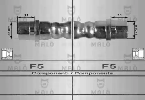 80249 MALÒ Шланг тормозной