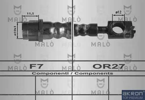 80254 MALÒ Шланг тормозной
