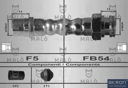 80258 MALÒ Шланг тормозной