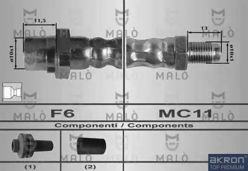 80264 MALÒ Шланг тормозной