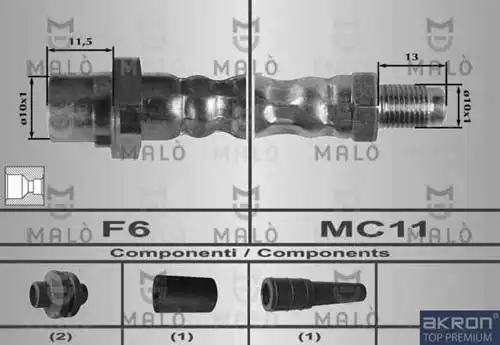 80266 MALÒ Шланг тормозной