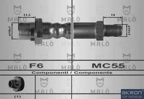 80294 MALÒ Шланг тормозной