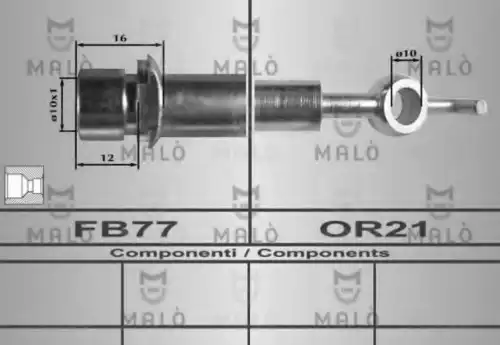 80365 MALÒ Шланг тормозной