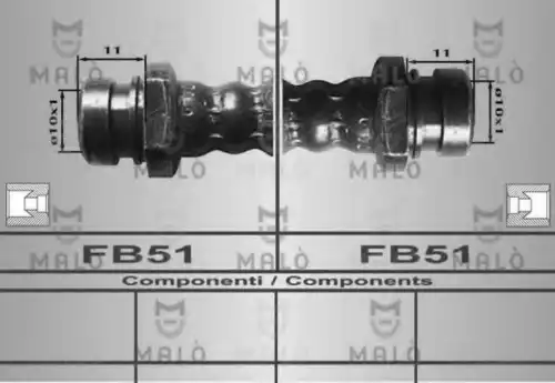 80371 MALÒ Шланг тормозной