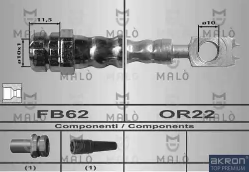 80392 MALÒ Шланг тормозной