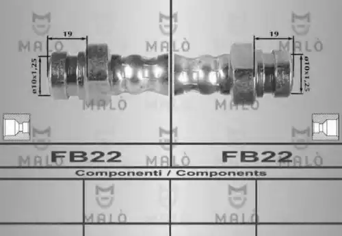80414 MALÒ Шланг тормозной