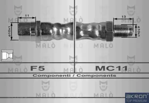 8062 MALÒ Шланг тормозной