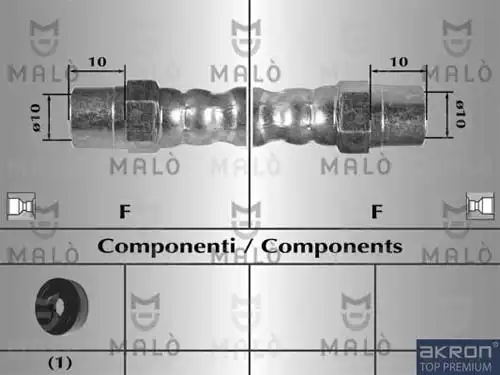 8227 MALÒ Шланг тормозной