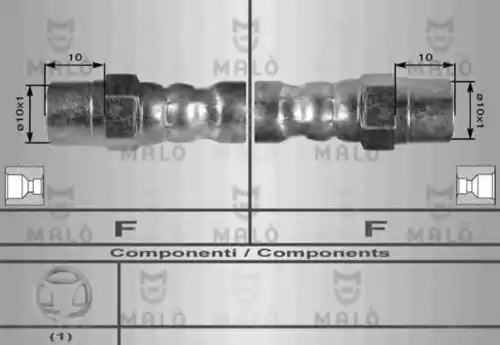 8230 MALÒ Шланг тормозной