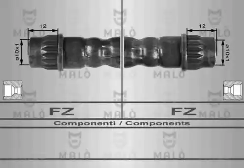 8495 MALÒ Шланг тормозной