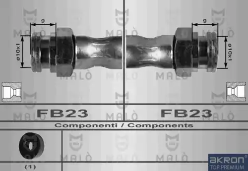 8613 MALÒ Шланг тормозной