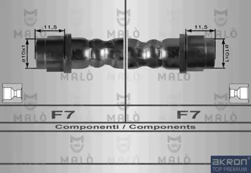 8928 MALÒ Шланг тормозной