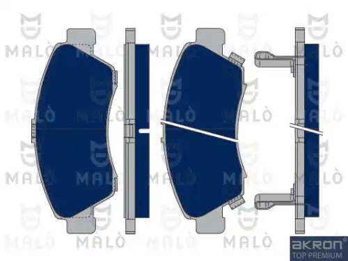 1050022 MALO Комплект тормозных колодок, дисковый тормоз