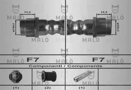 Шланг тормозной MALO 80169