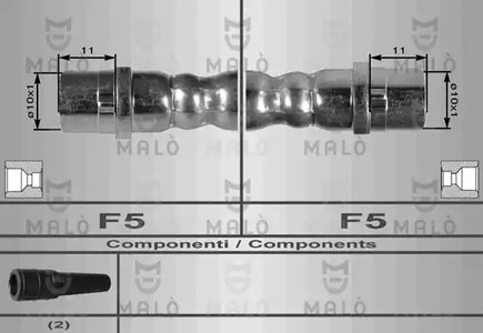 8035 MALO Шланг тормозной