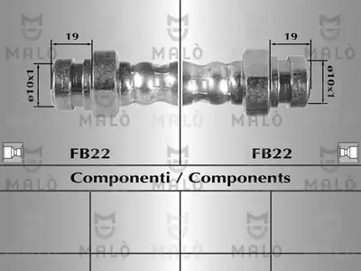 80325 MALO Шланг тормозной