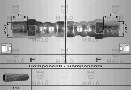 8256 MALO Шланг тормозной