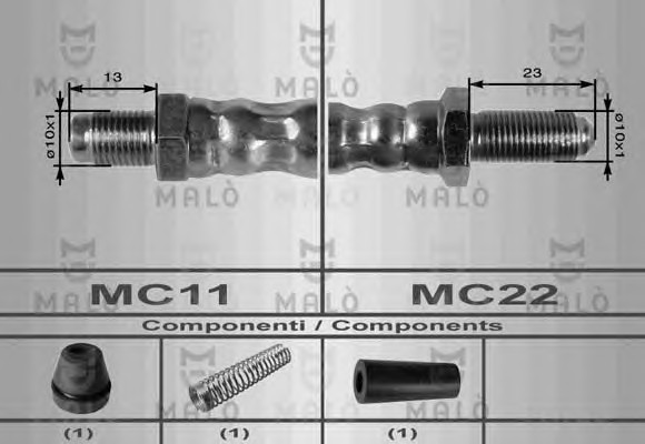 Шланг тормозной MALO 8581