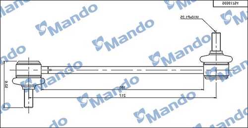 Тяга стабилизатора MANDO SLD0003