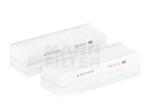 Воздушный фильтр салона mann (без рамки) MANN-FILTER CU 26 025-2