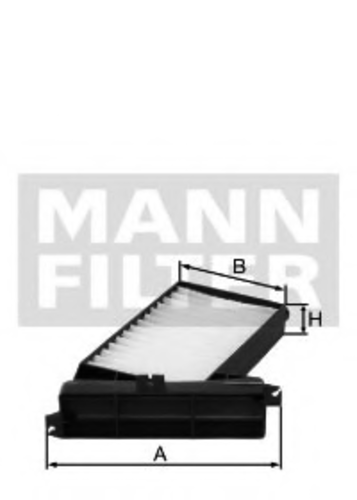 CU 2709 MANN-FILTER Воздушный фильтр салона MANN (без рамки)