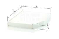 Воздушный фильтр салона mann (без рамки) MANN-FILTER CU 29 007