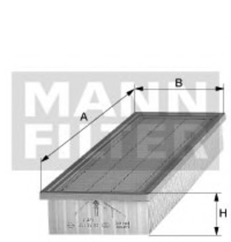 Воздушный фильтр кабины 307 x 108 x 30 MANN-FILTER CU 3125
