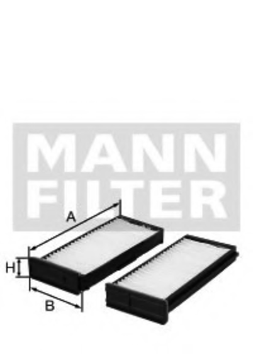 Фильтр салона MANN-FILTER CU23000-2