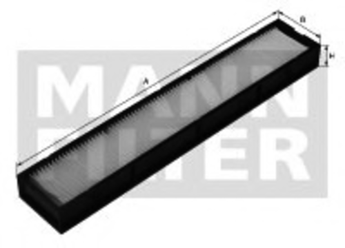 Фильтр салона MANN-FILTER CU37001