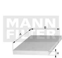 CUK 23 019/1 MANN-FILTER Воздушный фильтр салона MANN (рамка)