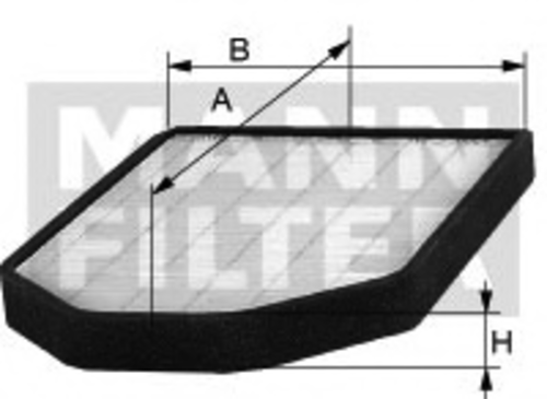 Воздушный фильтр салона MANN (рамка) MANN-FILTER CUK 2855/1
