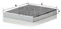 Воздушный фильтр салона mann без рамки MANN-FILTER CUK29010