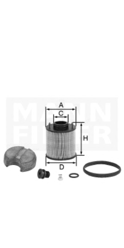 Топливный фильтр mann MANN-FILTER U 620/3 Y KIT