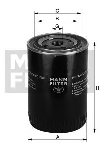 Масляный фильтр MANN-FILTER W 1160/2