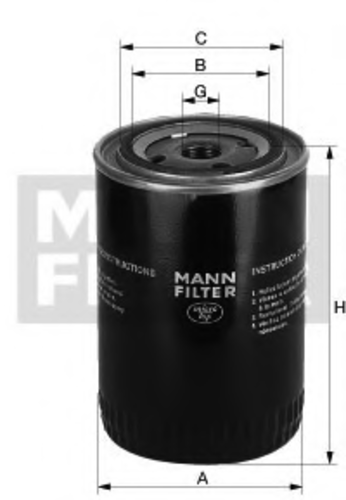 Масляный фильтр MANN MANN-FILTER W 1160/5