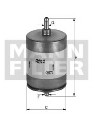 Топливный фильтр mann MANN-FILTER WK 413