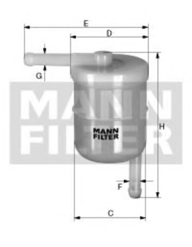 Топливный фильтр MANN MANN-FILTER WK 42/12