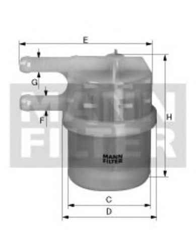 Топливный фильтр MANN MANN-FILTER WK 42/7