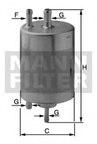 Топливный фильтр MANN MANN-FILTER WK 720/1