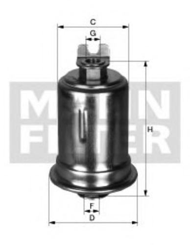 Топливный фильтр MANN-FILTER WK612/4