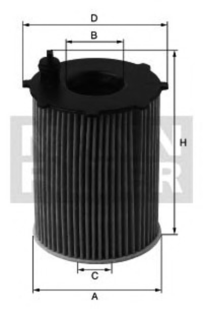 Фильтр масляный MANN-FILTER HU7006Z